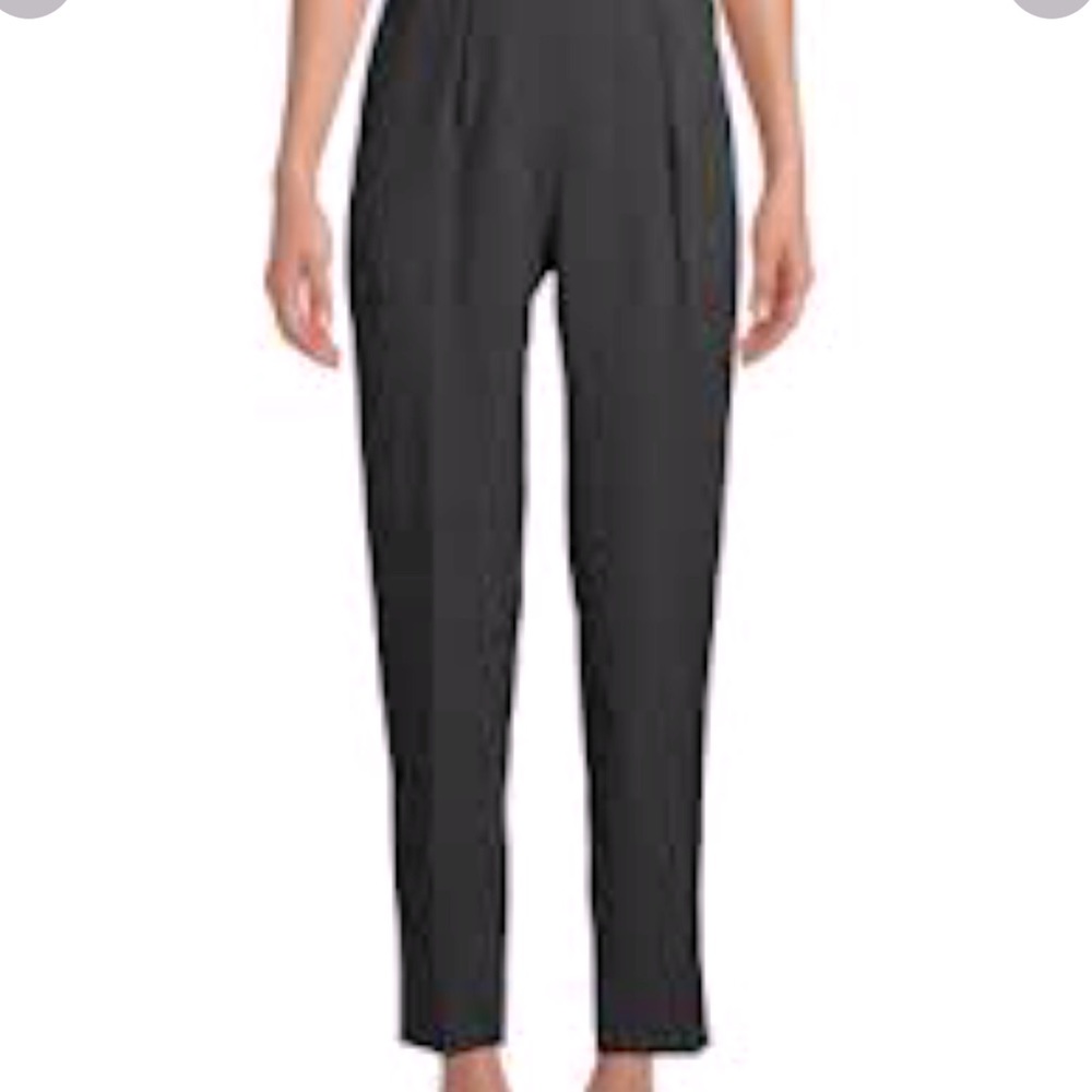 KAREN SCOTT Gray Zippers Tailored Relaxed Fit Trouser Pants NWOT
